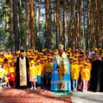 Открытие первой смены 2014 года православного детского лагеря "Спас"