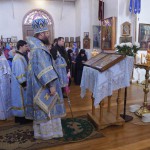 Божественная литургия в Иверском храме Сухотинского Знаменского женского монастыря 