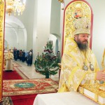 Божественная литургия в Иоанно-Предтеченском храме Казанского мужского монастыря города Тамбова